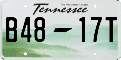 TN license plate B4817T