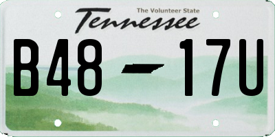 TN license plate B4817U