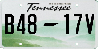 TN license plate B4817V