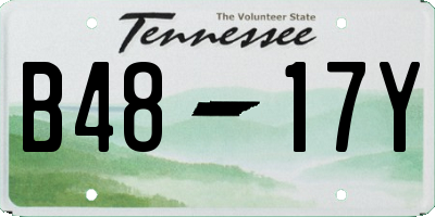 TN license plate B4817Y