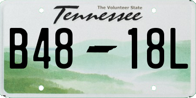 TN license plate B4818L