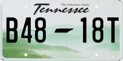 TN license plate B4818T