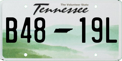 TN license plate B4819L