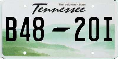 TN license plate B4820I