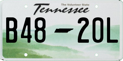 TN license plate B4820L