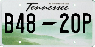 TN license plate B4820P