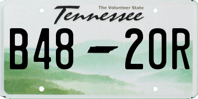 TN license plate B4820R