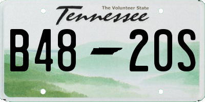 TN license plate B4820S