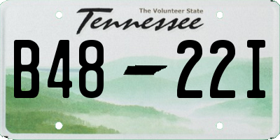 TN license plate B4822I