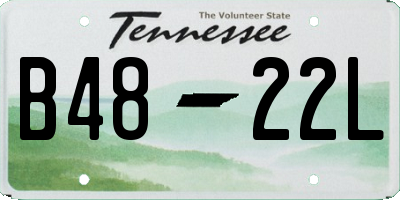 TN license plate B4822L