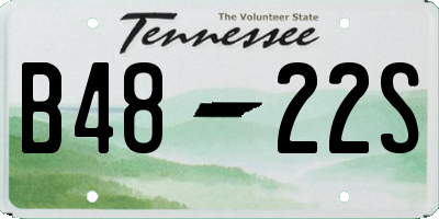 TN license plate B4822S