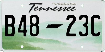 TN license plate B4823C