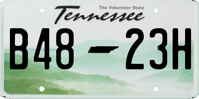 TN license plate B4823H