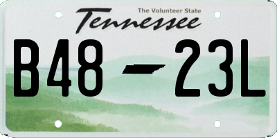 TN license plate B4823L