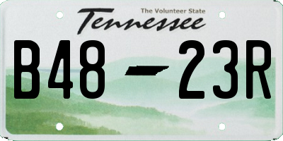 TN license plate B4823R