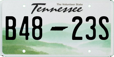 TN license plate B4823S