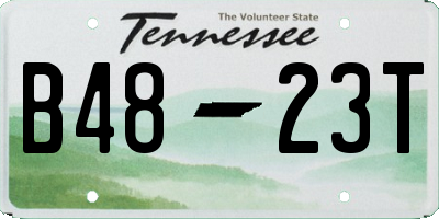 TN license plate B4823T