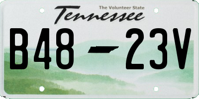 TN license plate B4823V