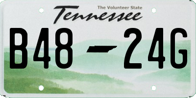 TN license plate B4824G
