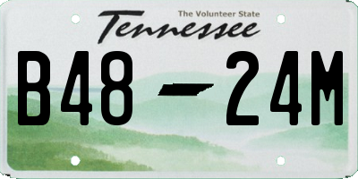 TN license plate B4824M