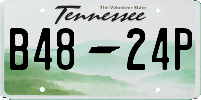 TN license plate B4824P