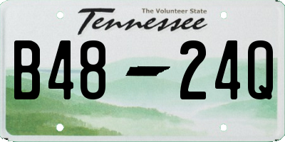 TN license plate B4824Q