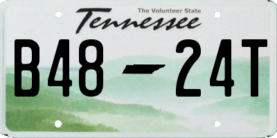 TN license plate B4824T