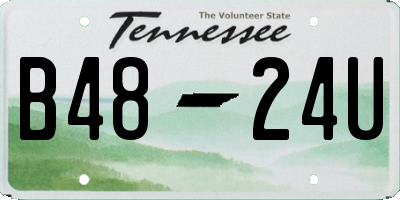 TN license plate B4824U