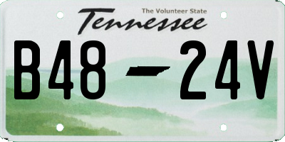 TN license plate B4824V