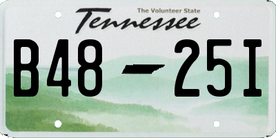 TN license plate B4825I