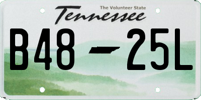 TN license plate B4825L