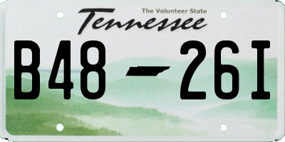 TN license plate B4826I