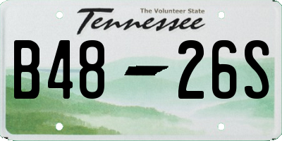 TN license plate B4826S