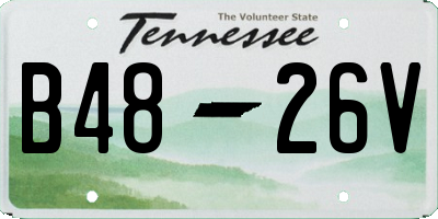 TN license plate B4826V