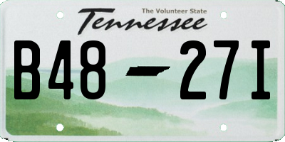 TN license plate B4827I