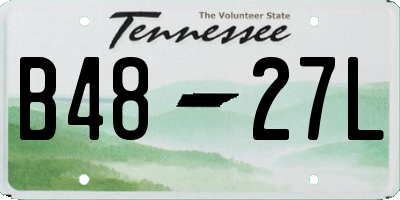 TN license plate B4827L
