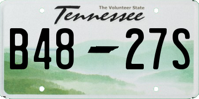 TN license plate B4827S