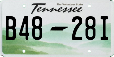 TN license plate B4828I
