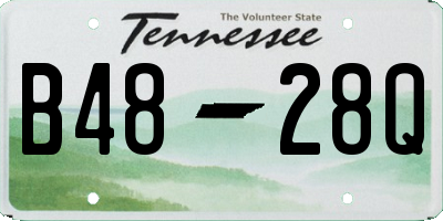 TN license plate B4828Q