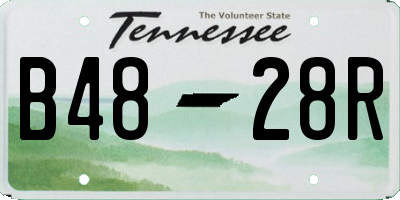 TN license plate B4828R