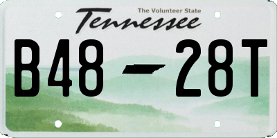 TN license plate B4828T