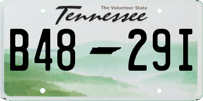 TN license plate B4829I