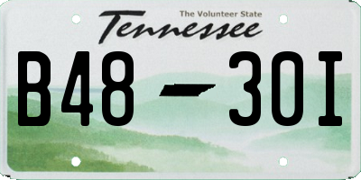 TN license plate B4830I