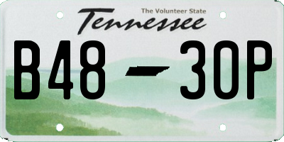TN license plate B4830P