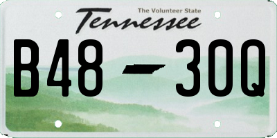 TN license plate B4830Q