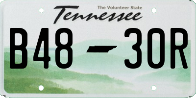 TN license plate B4830R