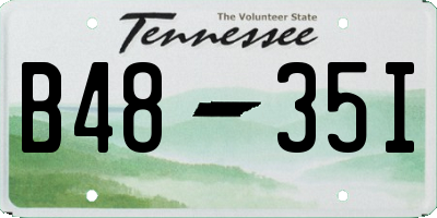 TN license plate B4835I