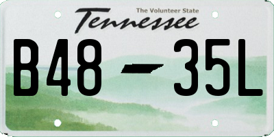 TN license plate B4835L