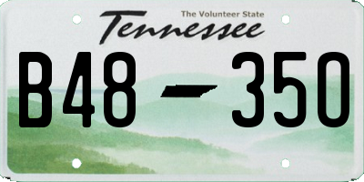 TN license plate B4835O