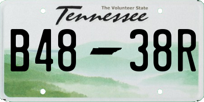 TN license plate B4838R